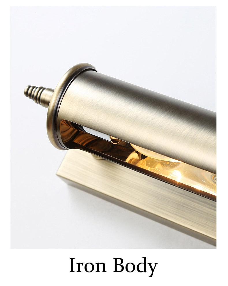 Wcus Vintage Bronze Bathroom Light