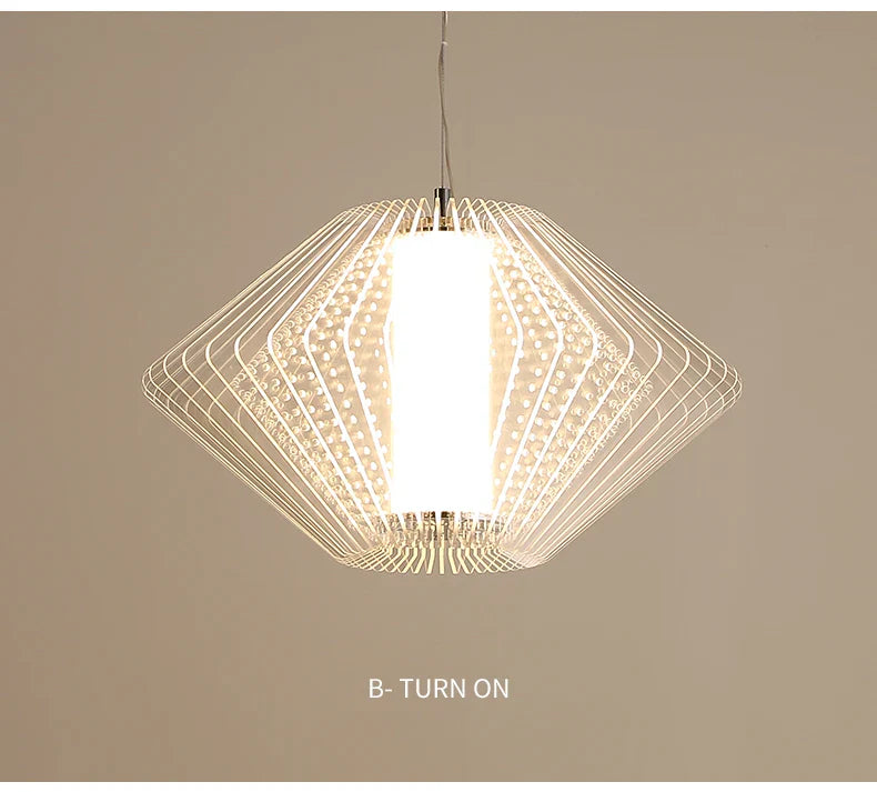 Modern Acrylic Pendant Lamp LED Simple Dandelion Hanging Light