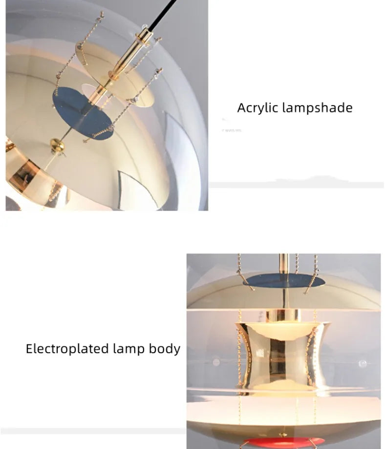 Denmark Nordic Designer Acrylic Planet Pendant Lights