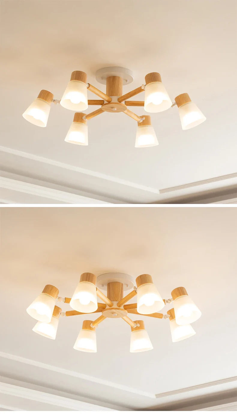 Wl Guay Nordic Wooden Chandelier