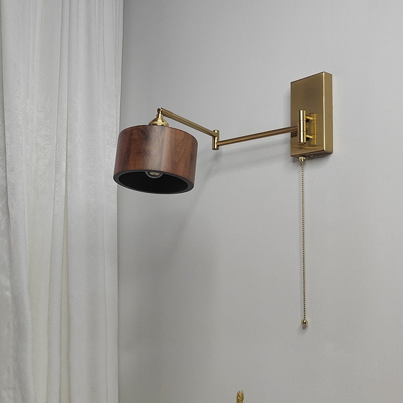 IW Noon Black Wooden -  Left Right Rotate LED Wall