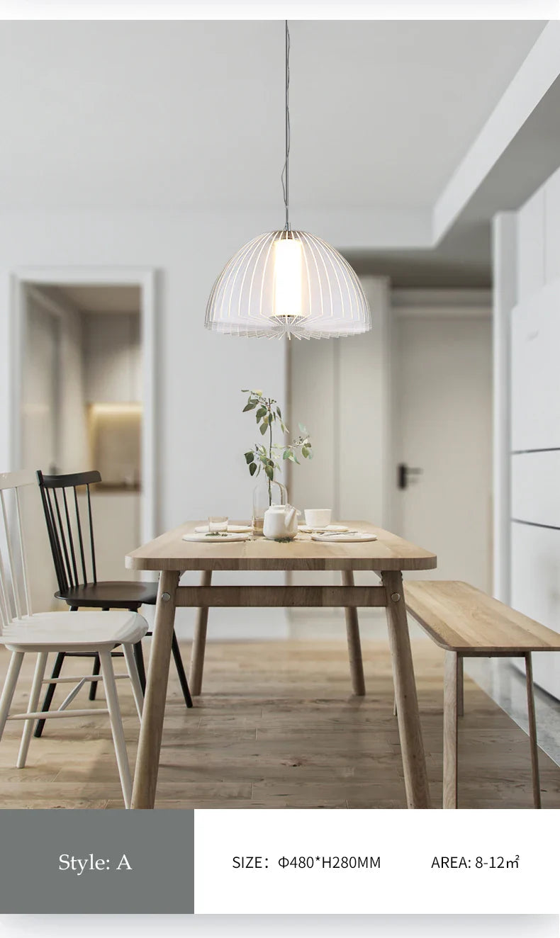 Modern Acrylic Pendant Lamp LED Simple Dandelion Hanging Light