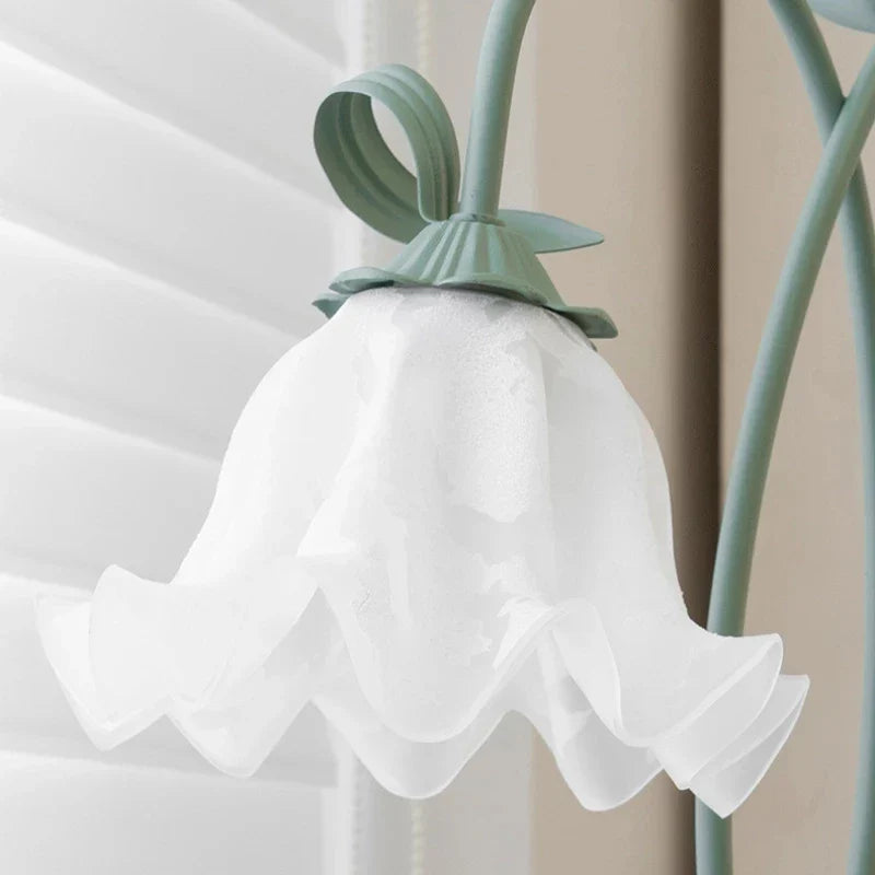 Vintage Pastoral Flower Table Lamp