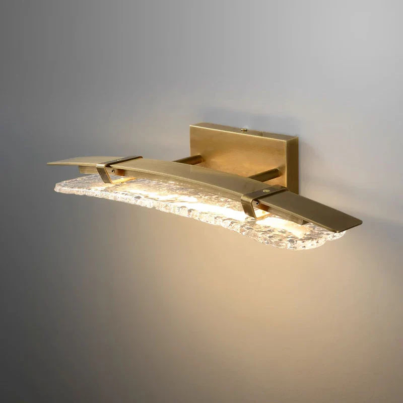 K9 Crystal Copper Wall Lamp Sink Mirror