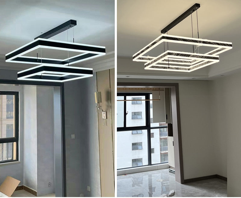 Ylk Kare Modern LED Chandelier