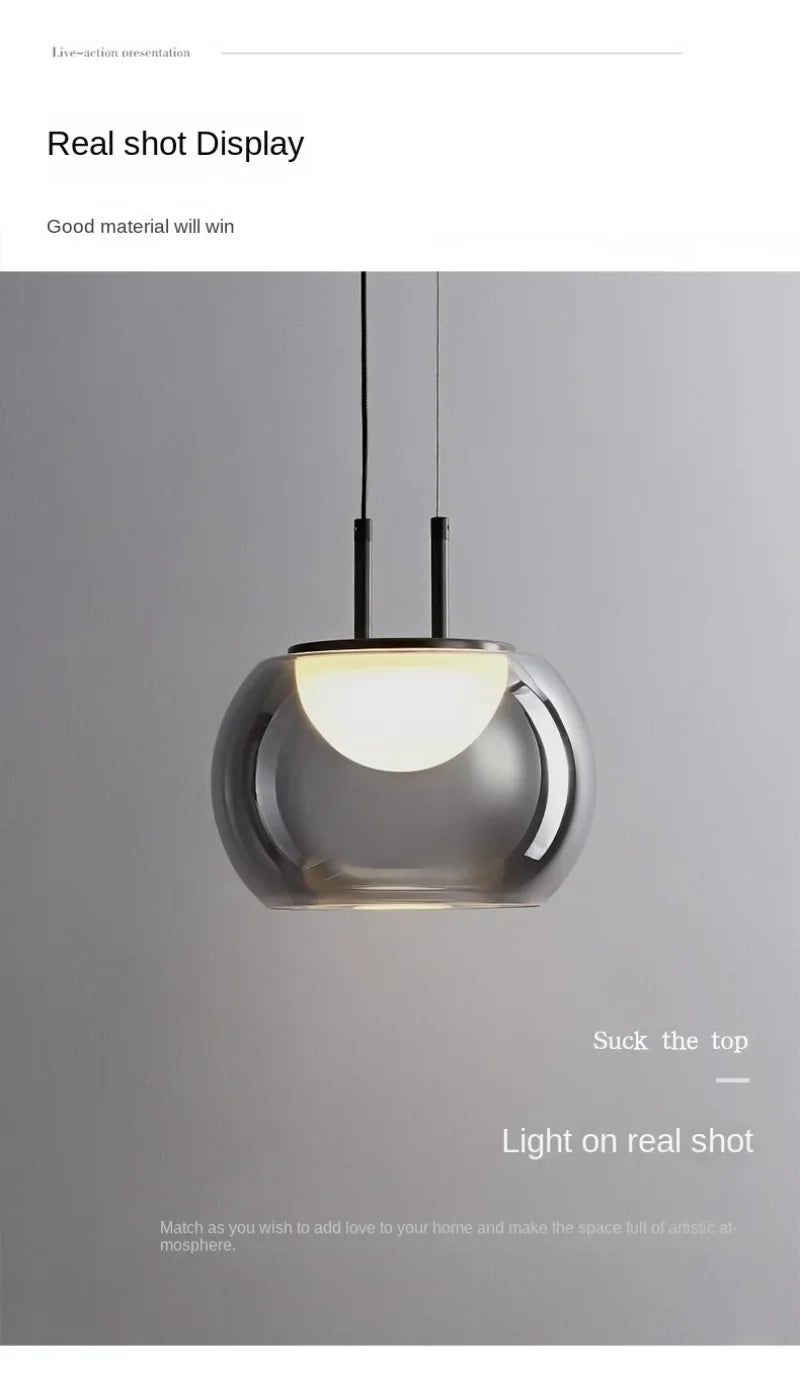 Modern Smoky Gray Pendant Lights
