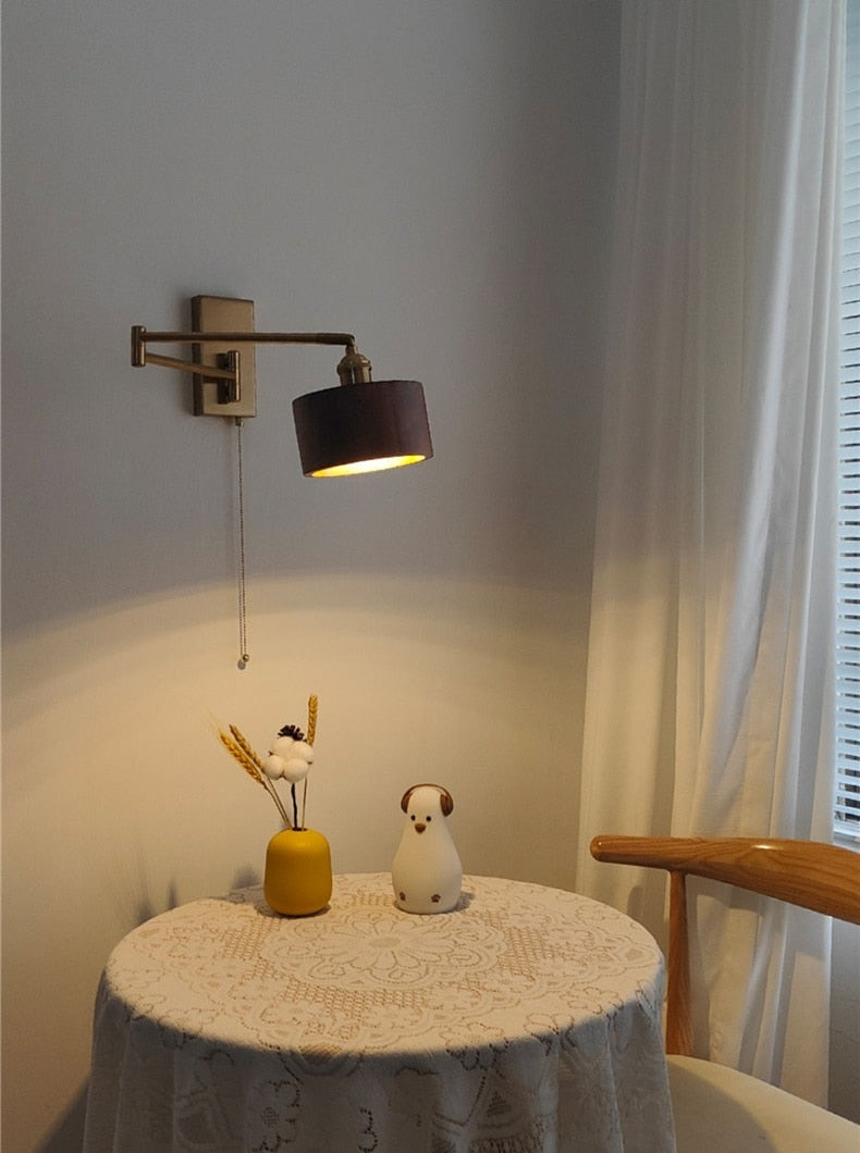 IW Noon Black Wooden -  Left Right Rotate LED Wall