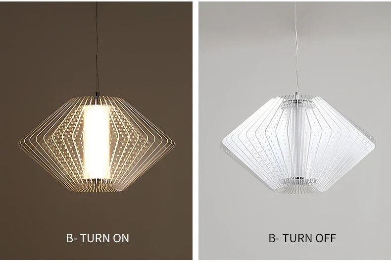 Modern Acrylic Pendant Lamp LED Simple Dandelion Hanging Light