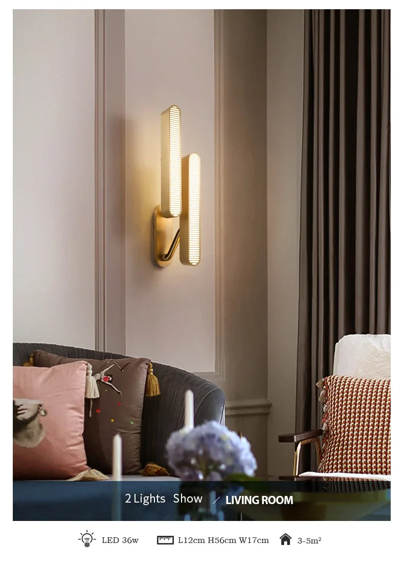 Postmodern Creative Copper Wall Lamp