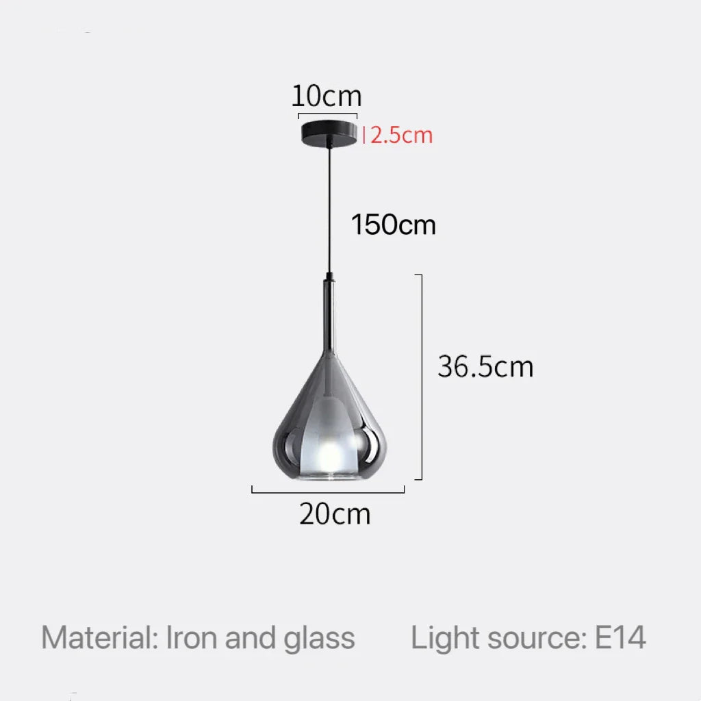 Modern Smoky Gray Pendant Lights