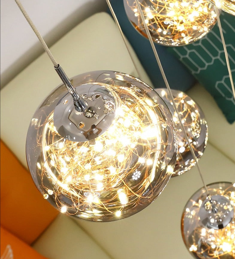 Yotal Modern Glass Ball Chandelier
