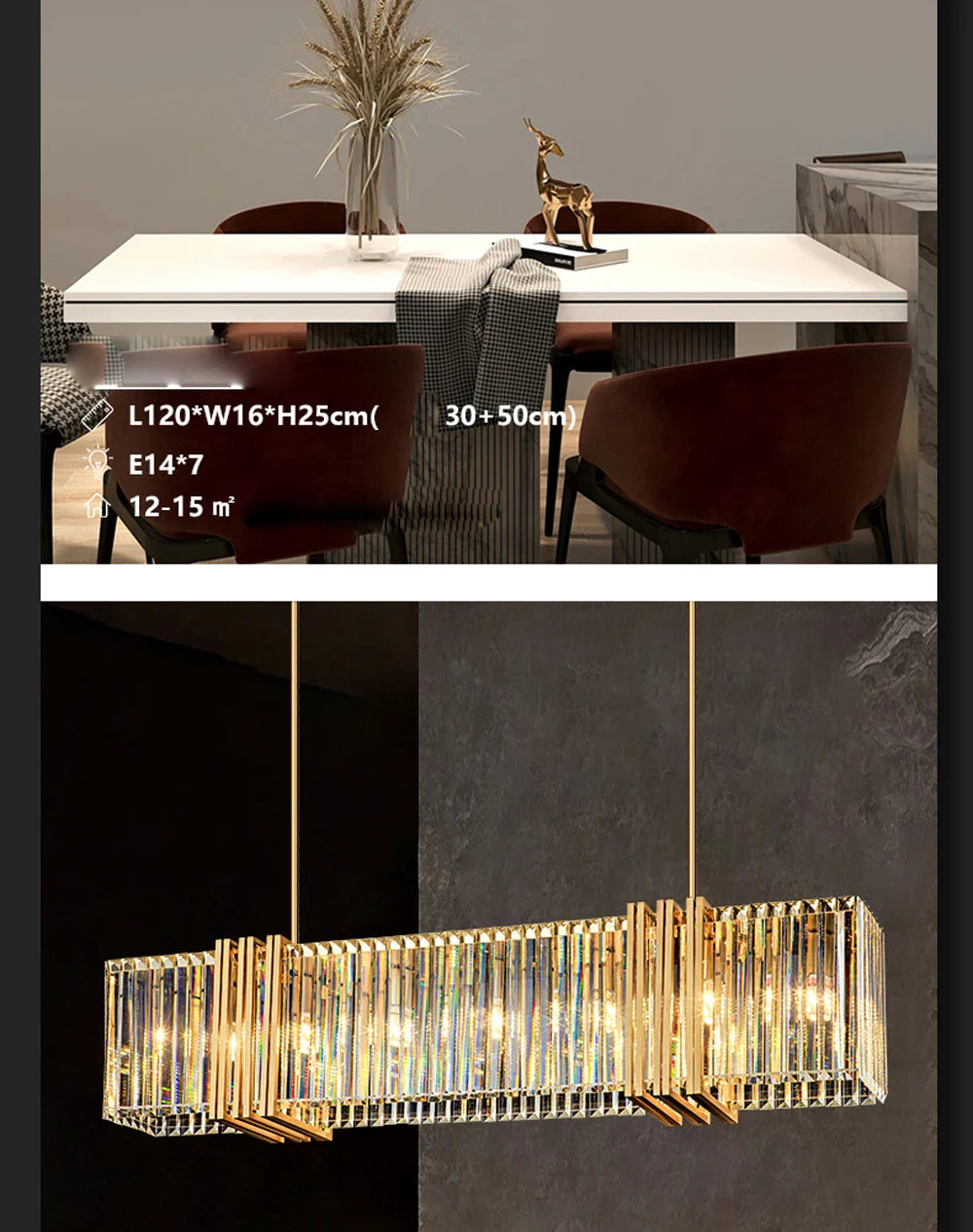 Lustre Dimmable LED Chandelier