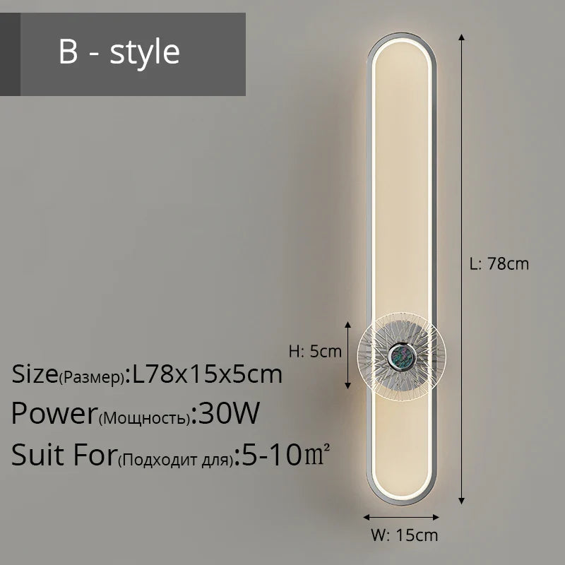 Qiyi Modern Chrome Wall Lamps