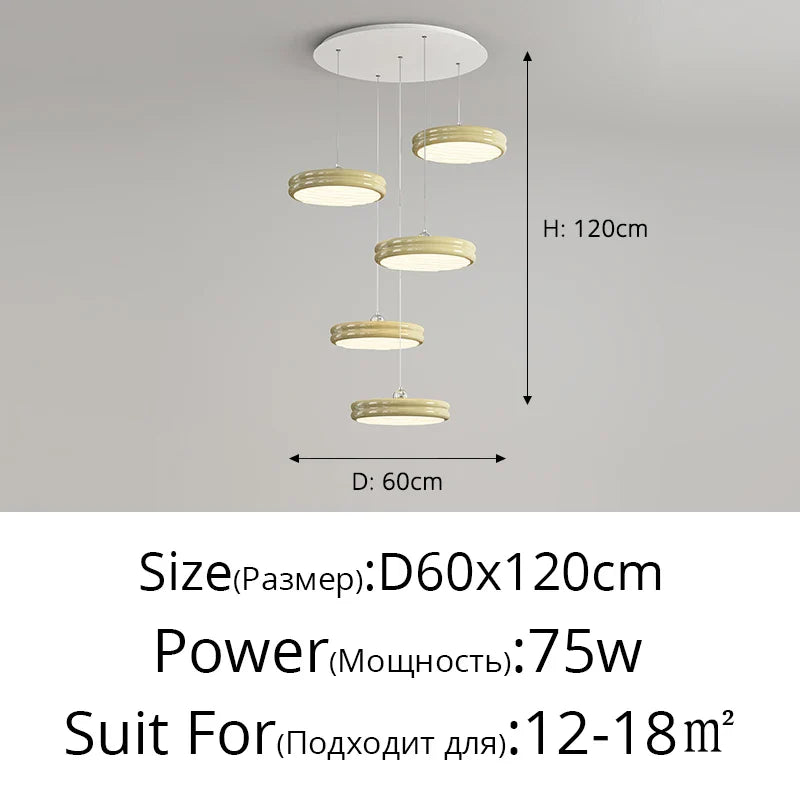 Qiyi Somdave Luxury Circular Pendant Light