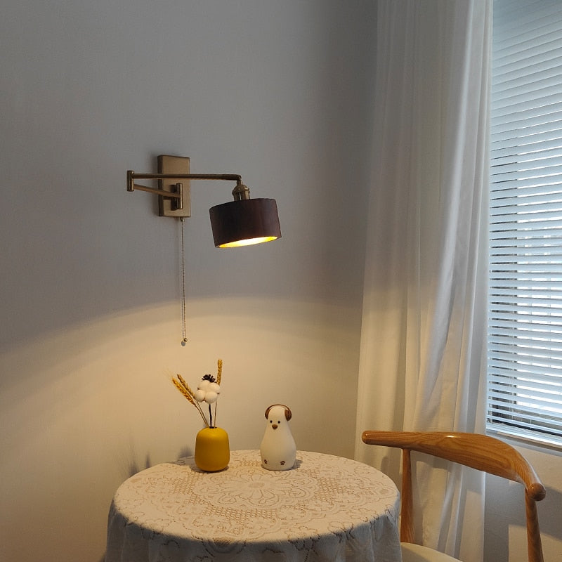 IW Noon Black Wooden -  Left Right Rotate LED Wall