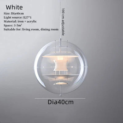 Denmark Nordic Designer Acrylic Planet Pendant Lights