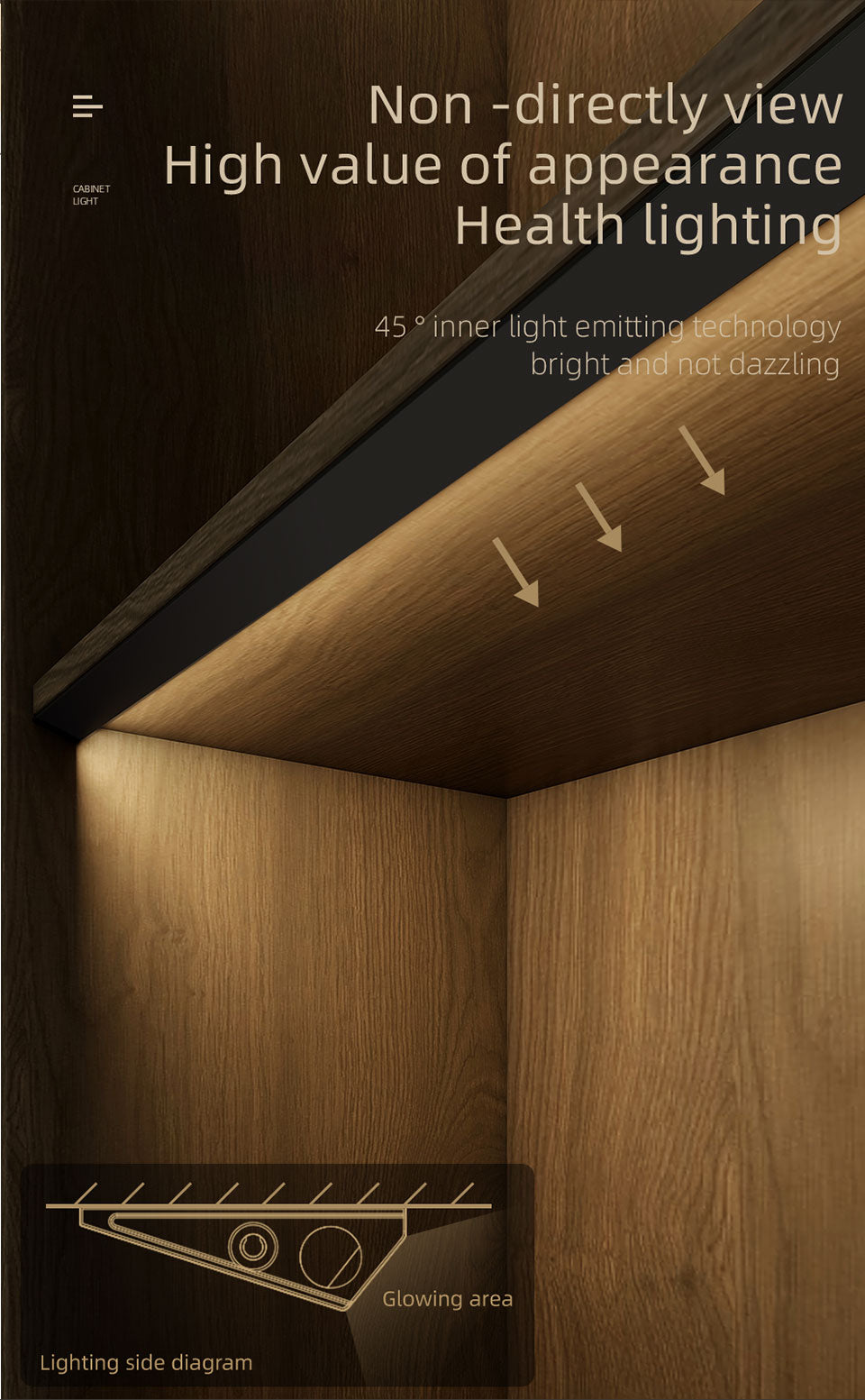 AiS LED Cabinet Light Motion Sensor Magnetic Spliceable Night Lamp
