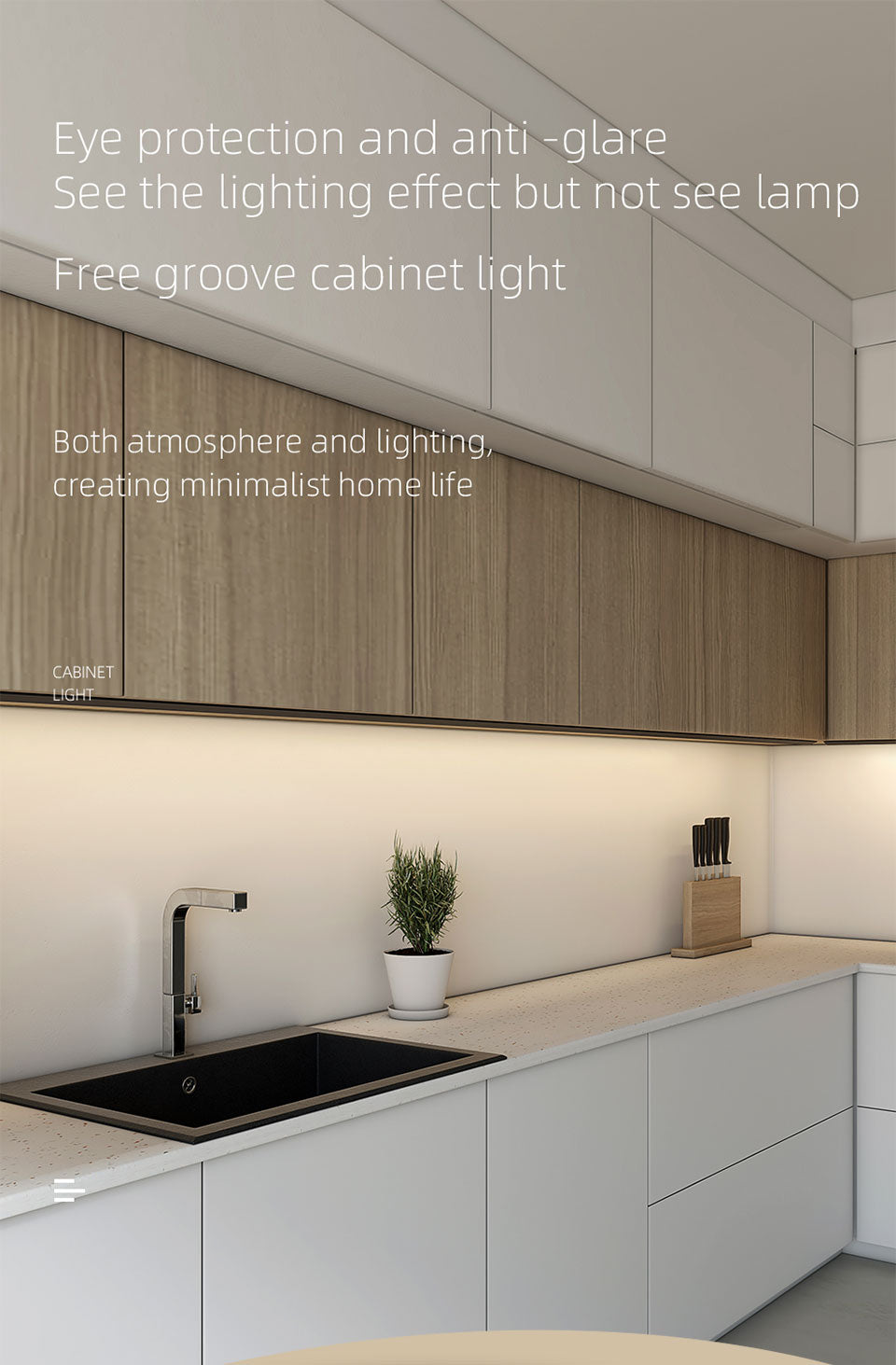 AiS LED Cabinet Light Motion Sensor Magnetic Spliceable Night Lamp