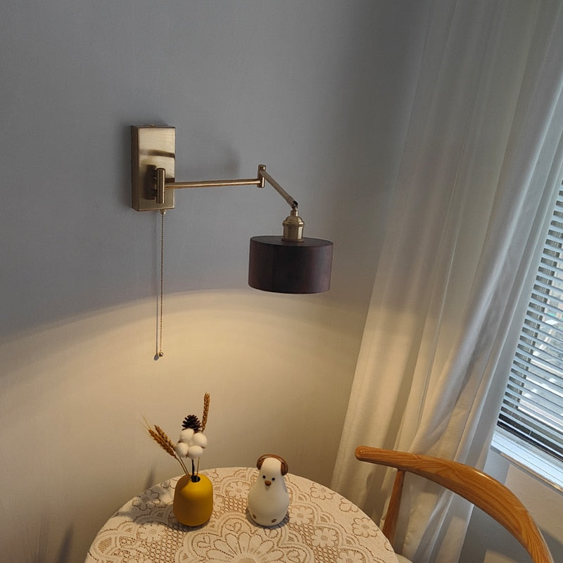 IW Noon Black Wooden -  Left Right Rotate LED Wall