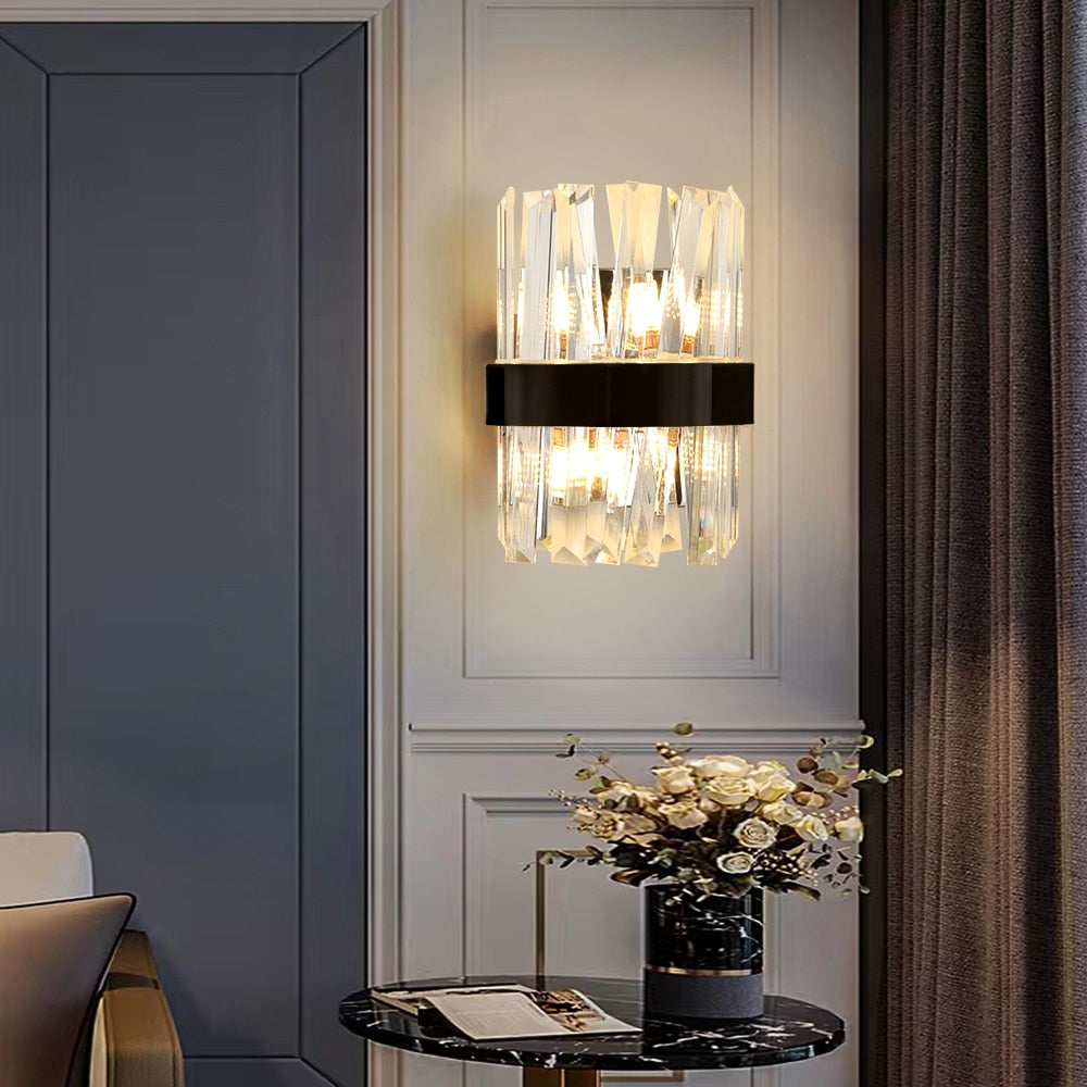 Ylk Valee - Contemporary Crystal Wall Sconce