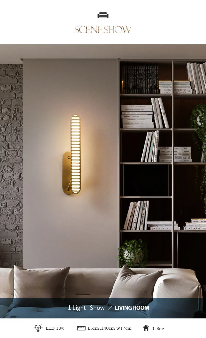 Postmodern Creative Copper Wall Lamp