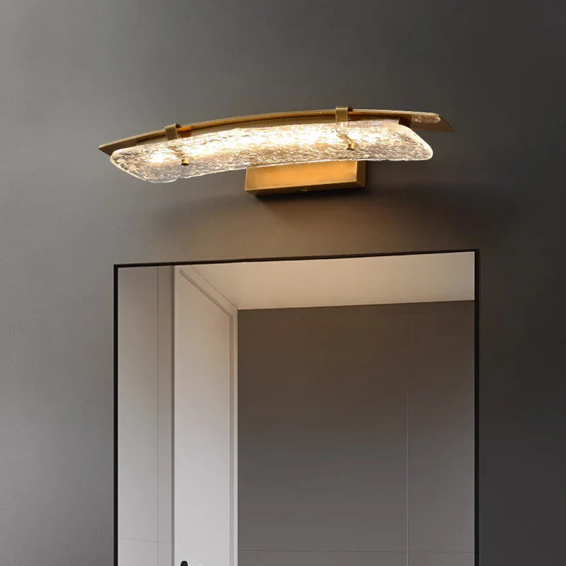 K9 Crystal Copper Wall Lamp Sink Mirror
