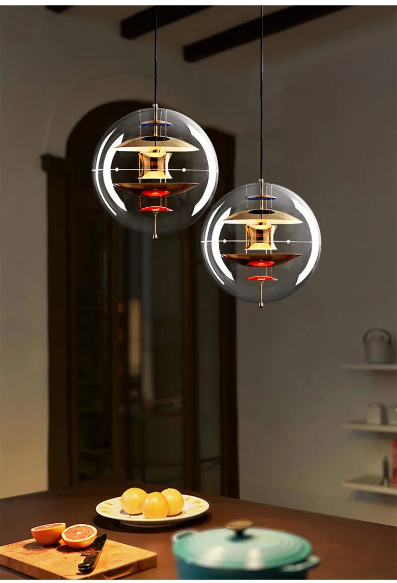 Denmark Nordic Designer Acrylic Planet Pendant Lights