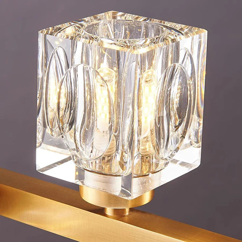 Joranai Linear luxury K9 crystal home Decoration Pendant lights