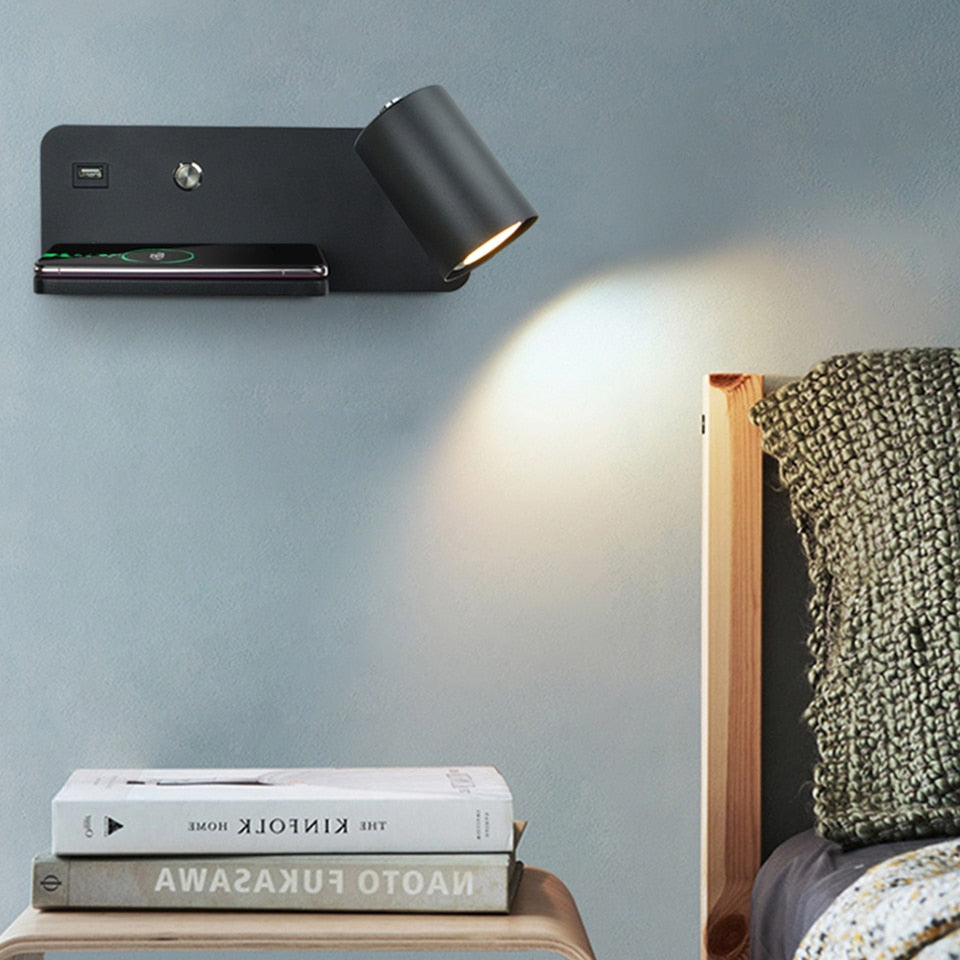 Yoe Modern USB Wireless Wall Light