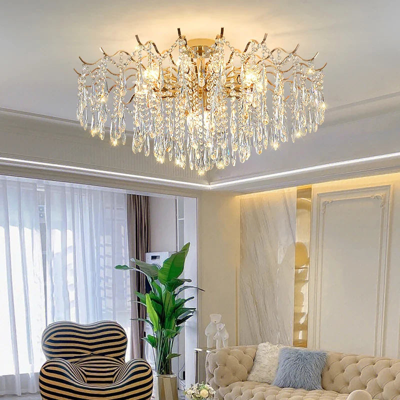 Ylk Jomnas Gold Ceiling Chandelier