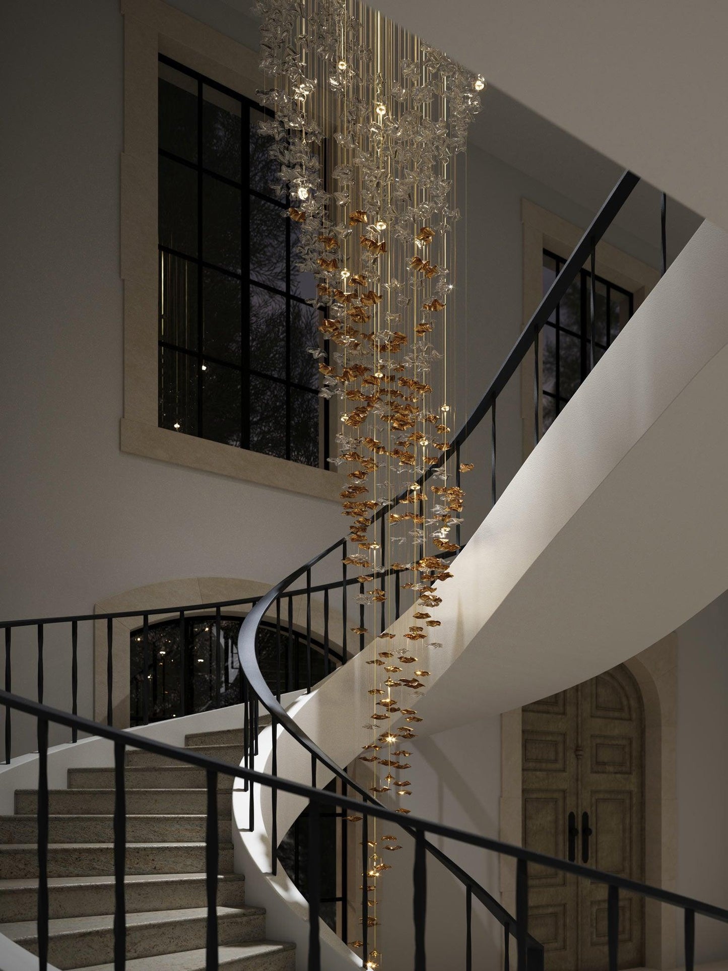 Shahai Chandelier-No Ceiling Plate