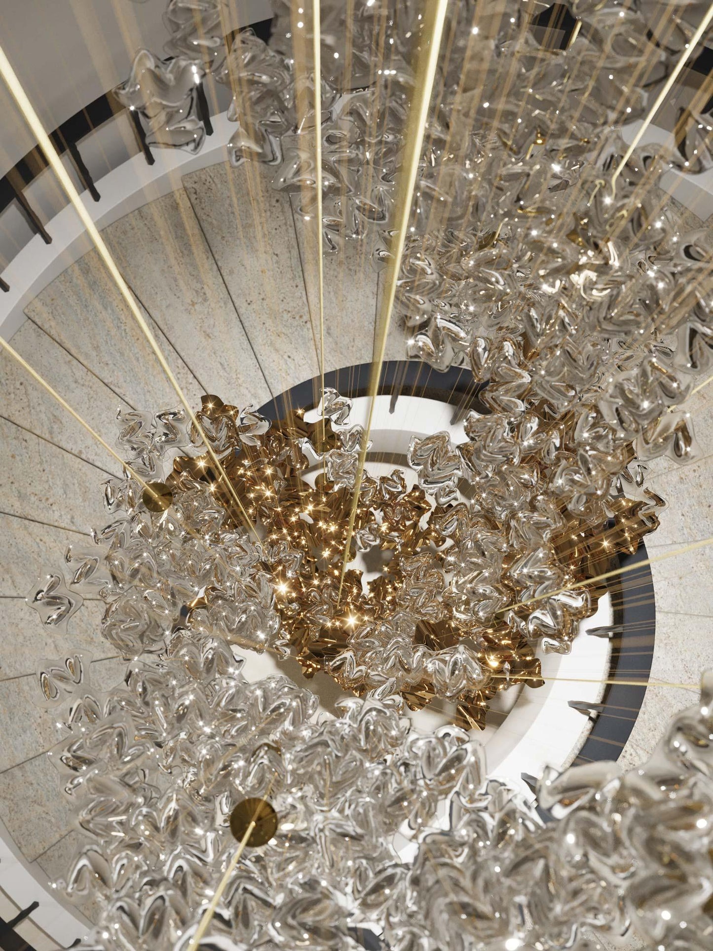 Shahai Chandelier-No Ceiling Plate