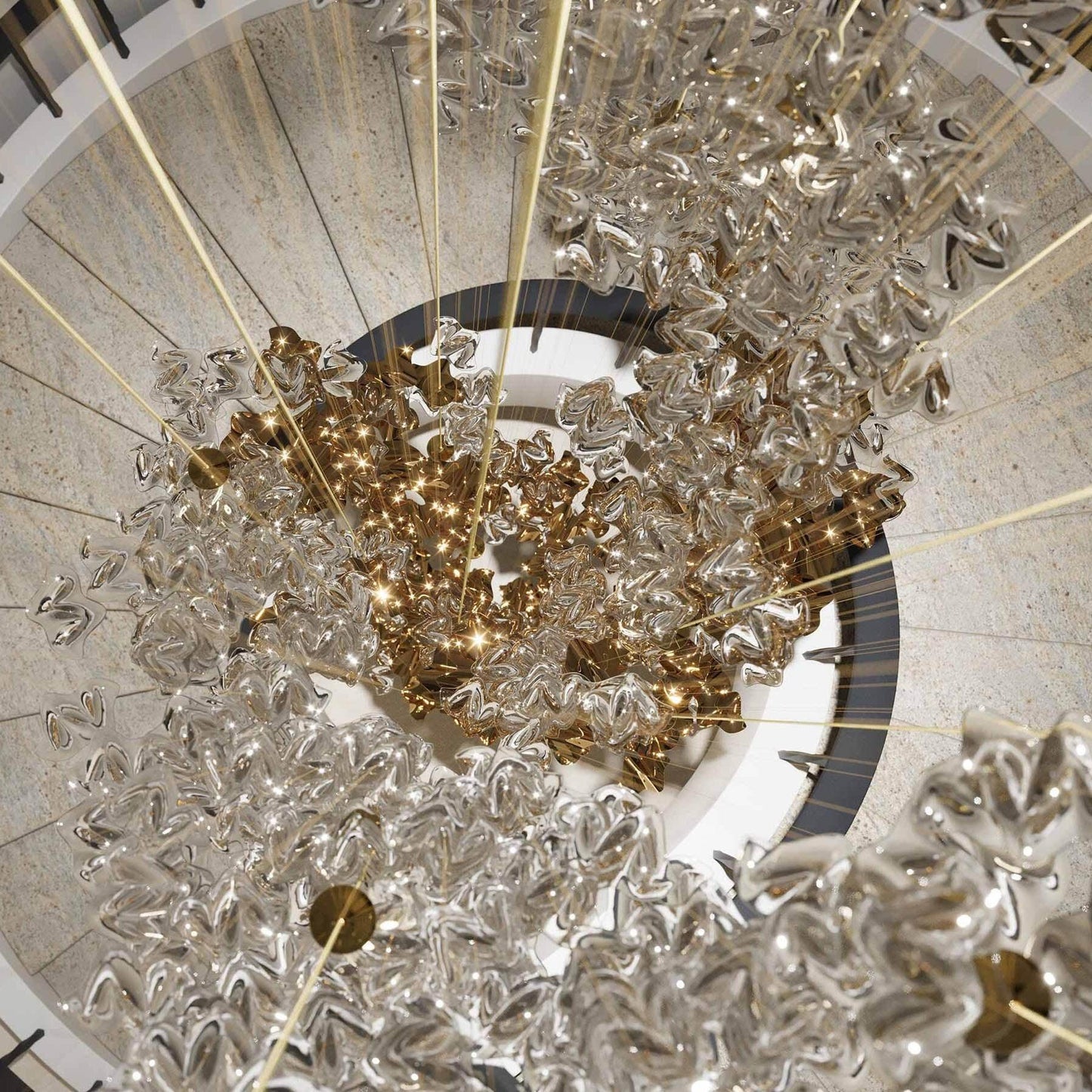 Shahai Chandelier-No Ceiling Plate