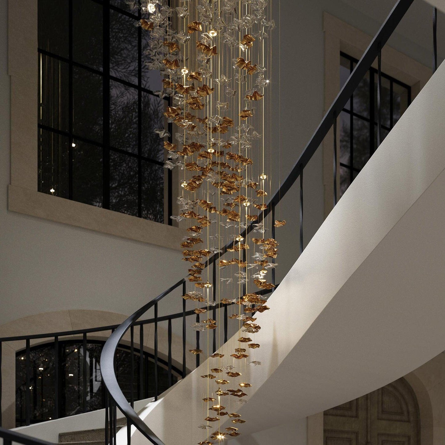 Shahai Chandelier-No Ceiling Plate