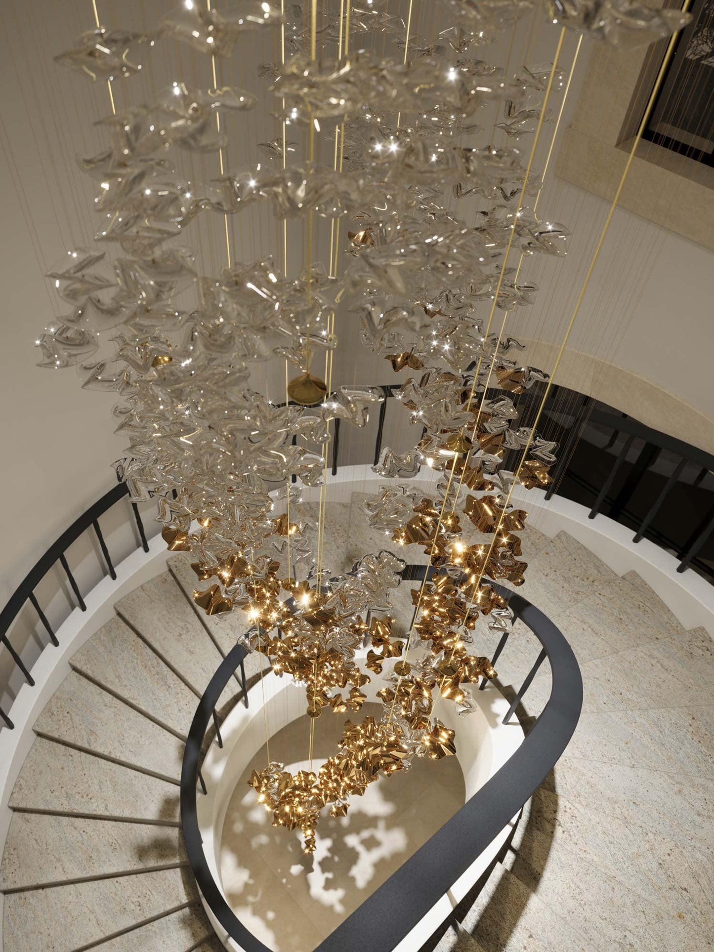 Shahai Chandelier-No Ceiling Plate