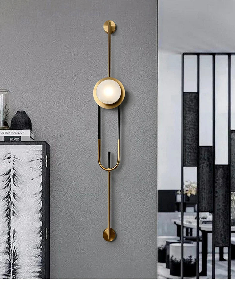 Marble Copper Luxury Wall Light