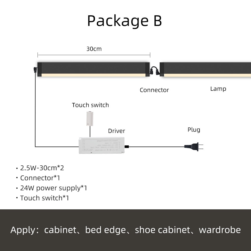 AiS LED Cabinet Light Motion Sensor Magnetic Spliceable Night Lamp