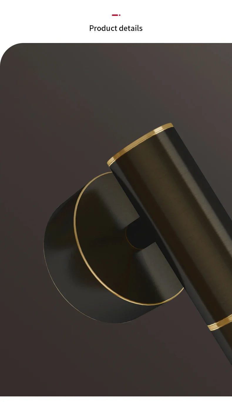 Postmodern Nordic Copper Bedside Sconce