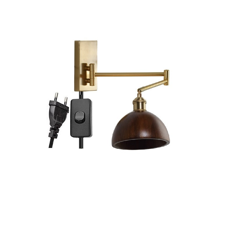 IW Noon Black Wooden -  Left Right Rotate LED Wall