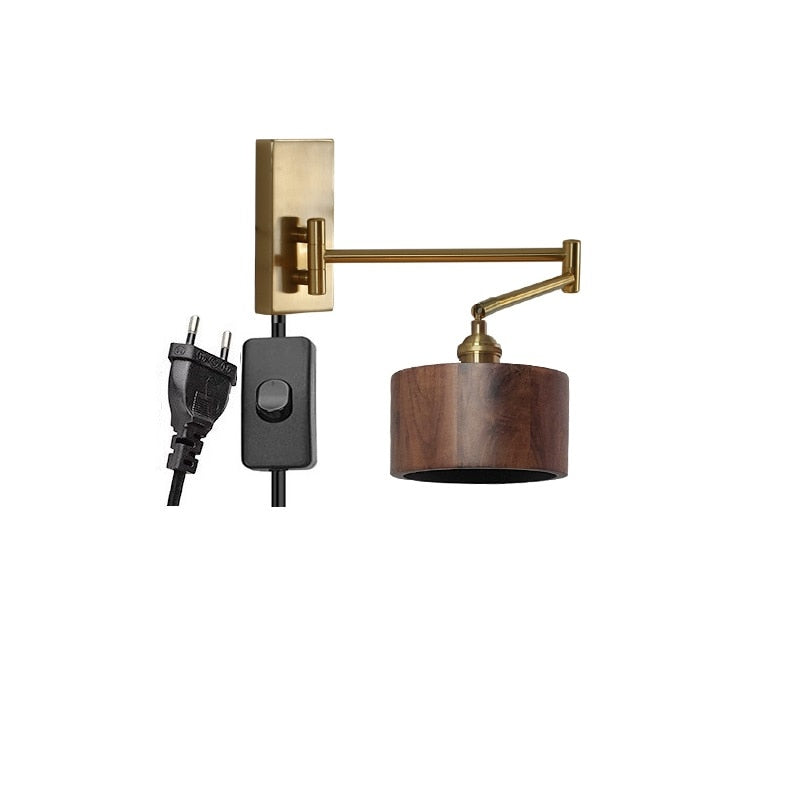 IW Noon Black Wooden -  Left Right Rotate LED Wall
