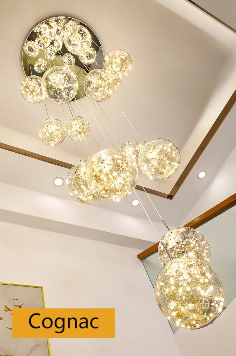 Yotal Modern Glass Ball Chandelier