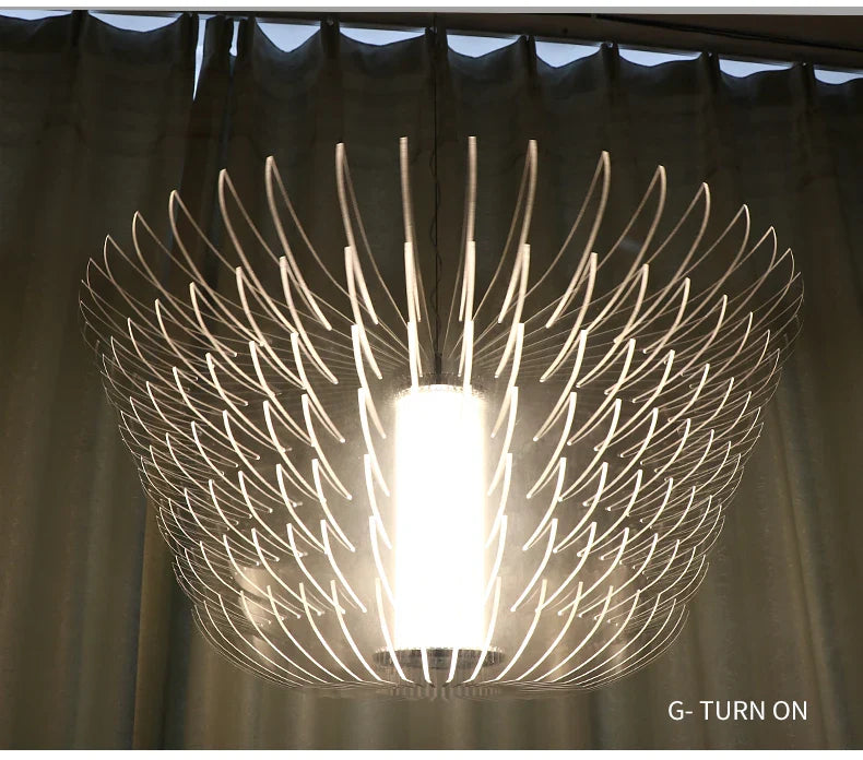 Modern Acrylic Pendant Lamp LED Simple Dandelion Hanging Light