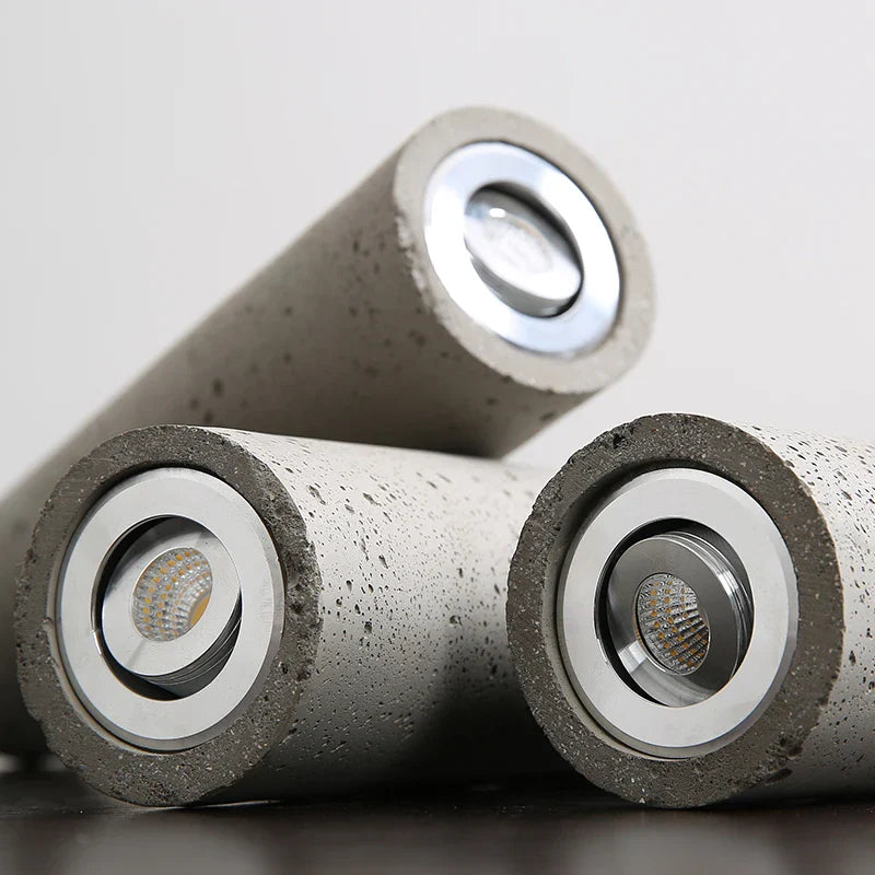 Nordic Cement Industrial Pendant Lamp Modern Cylindrical Design Hang Lamp