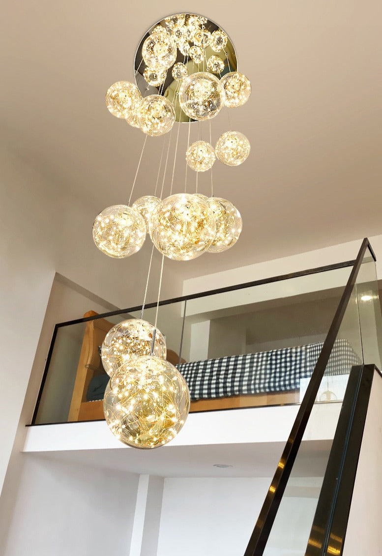Yotal Modern Glass Ball Chandelier