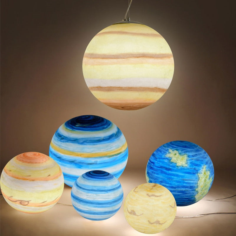 Galaxy Nordic Planet Acrylic Pendant Light
