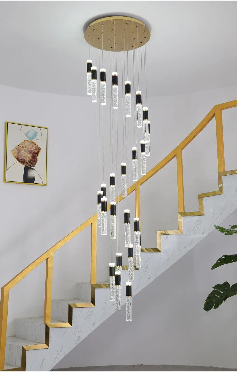 Ylk Spiral Design LED Chandelier