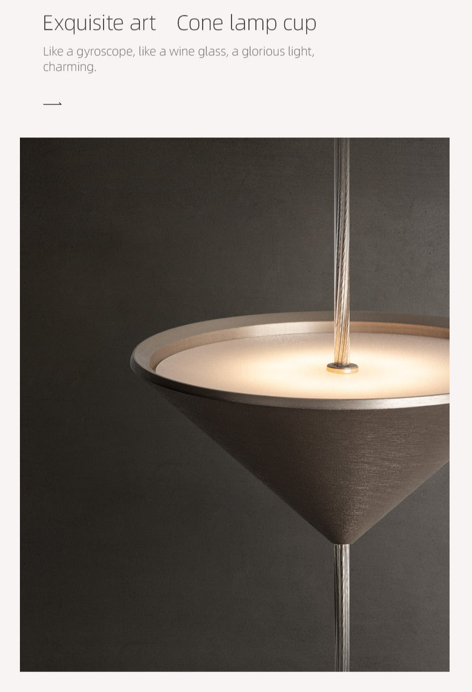 AiS Pyra - Led  Floor Lamp Long Strip Hourglass Shape Anti-glare