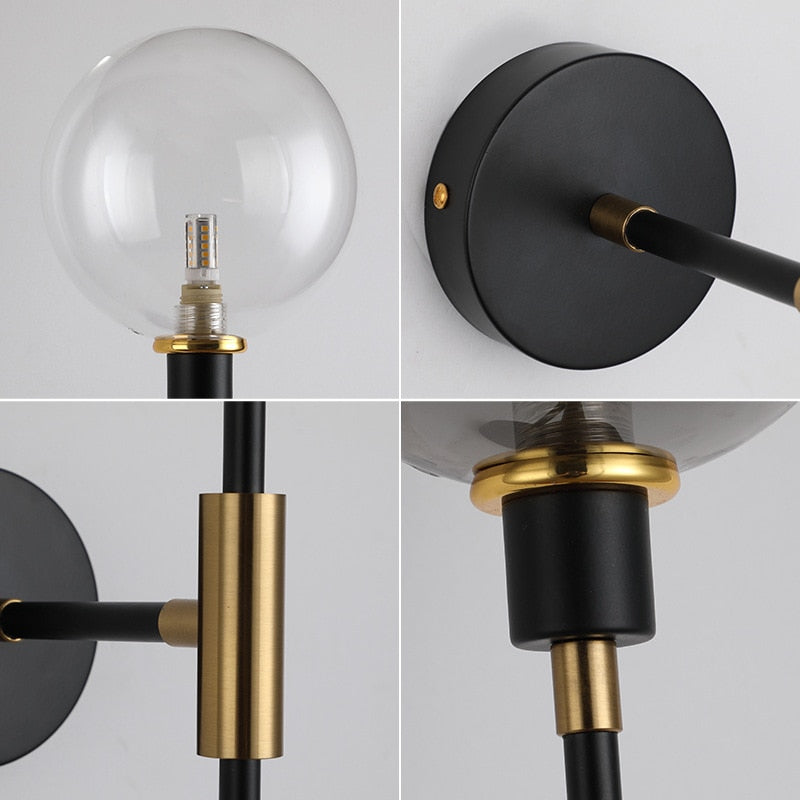 The Shadow - Modern Wall Light Glass Ball Led Nordic Aisle Corridor