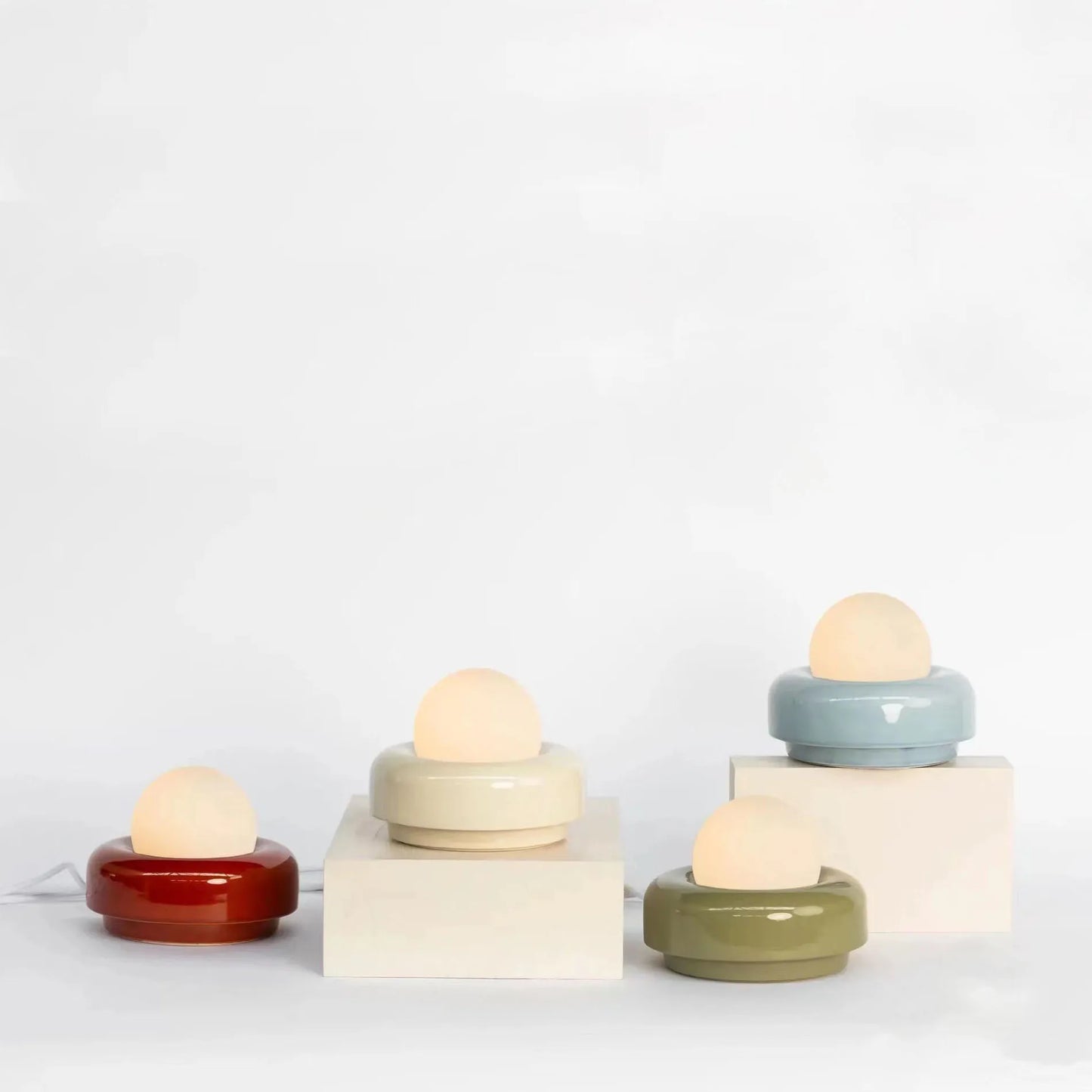 New Glass Ball Ceramic Table Lamp