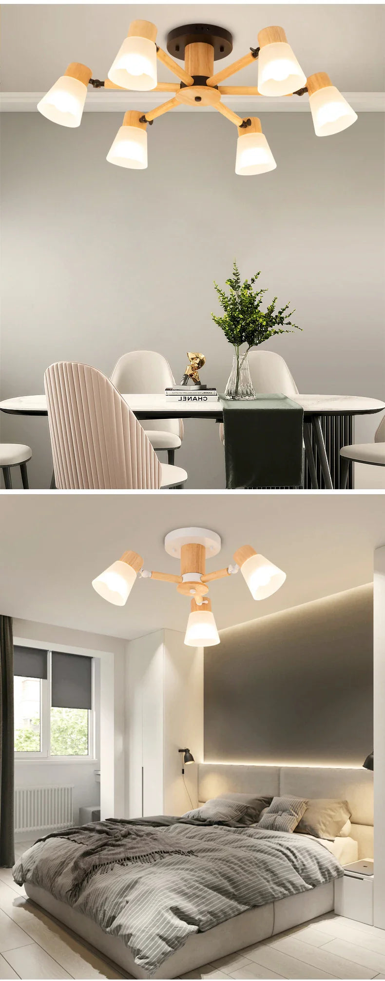 Wl Guay Nordic Wooden Chandelier